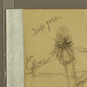 Drawing, Mountain Range, Palms, February 22, 1892