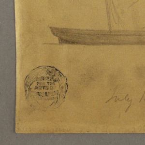 Drawing, Sailboat studies, July 12–13, 1859