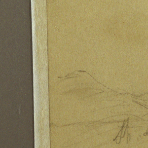 Drawing, Valley, Mountains, possibly 1893