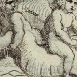 Drawing, Frieze with Dolphins and Putto, 1770–1820