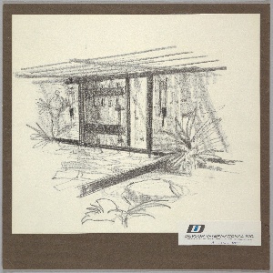 Drawing, Design for a House Entran
