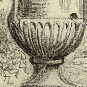 Drawing, Monumental Vase in a Park, 1800–1810