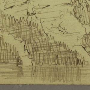 Drawing, Mountainside, July 1868