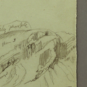 Drawing, Study of Side of a Valley, May 4, 1868