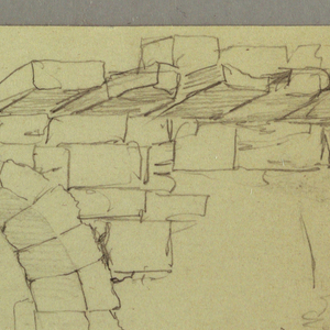 Drawing, Stone Arch, Stone Base, April 27, 1868