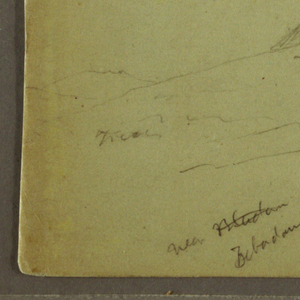 Drawing, Mountain Range, Figure Studies, May possibly 1868