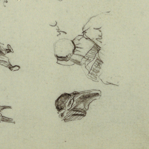 Drawing, Figure Studies, Ridge, possibly 1868