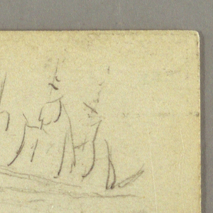 Drawing, Name written, Sailships, possibly 1868