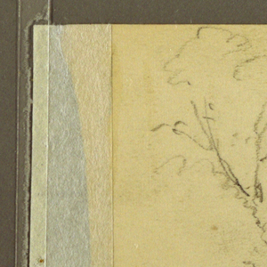 Drawing, Hill and Mountain Ranges; Verso: Road in the Woods, 1889