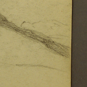 Drawing, Plain, hill, town; Verso: Mountain Range, 1889