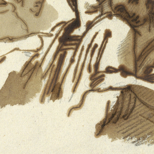 Drawing, Five Figures from Parnassus by Raphael Sanzio, ca. 1820