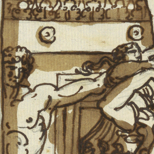 Drawing, Godfrey de Bouillon, after Giulio Romano and Raphael Sanzio, ca. 1820