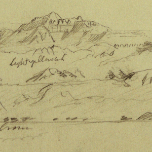Drawing, Mountain Peaks, February 22, 1868