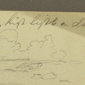 Drawing, Landscape; Verso: Church, April 1885
