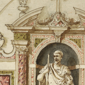 Drawing, Project for a Sepulchral Monument, 1600–1625