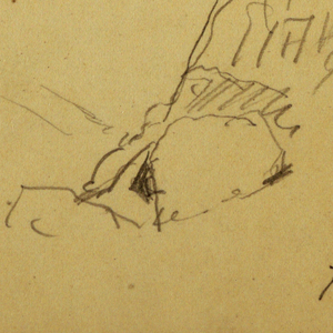 Drawing, Boulders, February possibly 1868