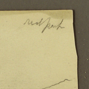 Drawing, Mountain Landscape; Verso: Inscriptions, 1885