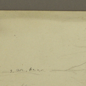 Drawing, Mountain Landscape; Verso: Church with Dome, April 1885