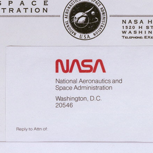 Print, National Aeronautics and Space Administration (NASA) Letterhead, 1974