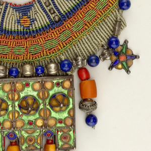 Tunisian Enameled Silver Pectoral Necklace, 1987