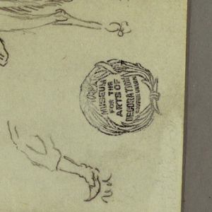 Drawing, Figure Riding Camel, Sitting Camel, possibly 1868