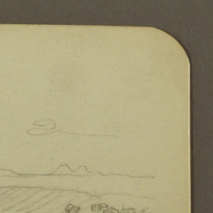 Drawing, Mountain Landscape, Figure; Verso: Landscape, April 30, 1885