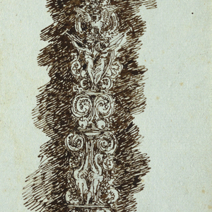 Drawing, Four Candelabra Designs, ca. 1813