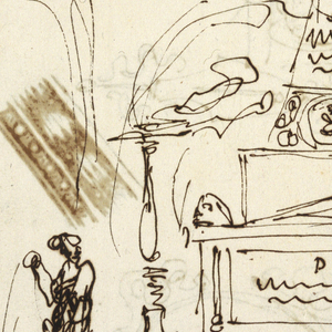 Drawing, Project for a Catafalque for the Funeral Service for Pope Pius VI in Forli, 1799