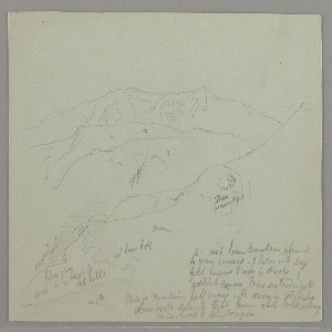 Drawing, Mountain Range, May possibly 1868