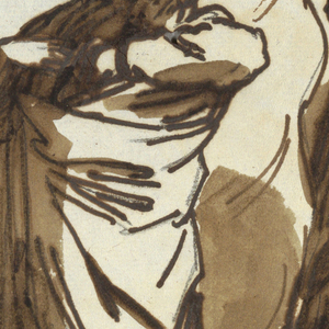 Drawing, Saint Paul and Figures, after Raphael, ca. 1820