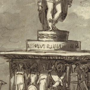 Drawing, Project for a monument for Foro Bonaparte, Milan, 1800, 1810–20