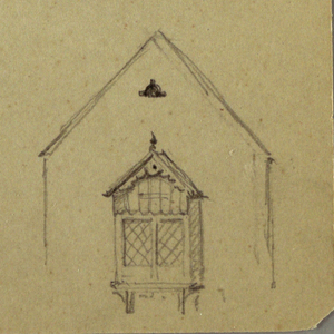 Drawing, Roof Studies, Austria (?), 1868
