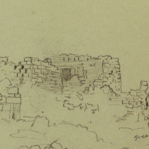 Drawing, Ruins, April 27, 1868
