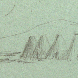 Drawing, Granaries, February 25, 1890