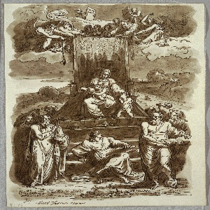 Sketchbook Folio, Madonna Enthroned, 1821–22