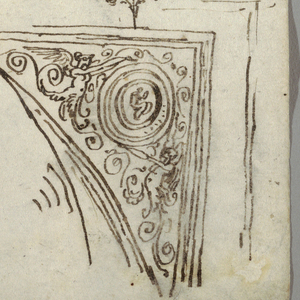 Drawing, Decorative Studies; Verso: Anatomical Studies, 1814–18
