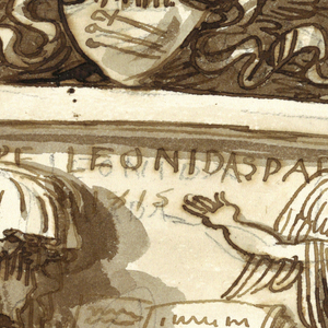 Drawing, Sepulchral Monument for Leonida Spada, 1815