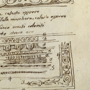 Drawing, Decorative Studies; Verso: Anatomical Studies, 1814–18