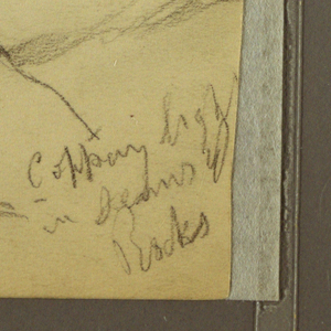 Drawing, Rugged Mountains, April 17, 1889