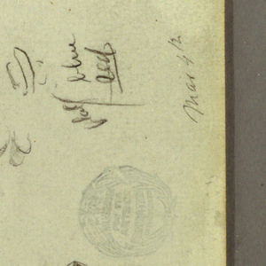 Drawing, Figure and Camel Studies, March 4, possibly 1868
