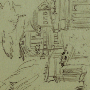 Drawing, Study of a Fresco from Pompei, possibly 1868–69