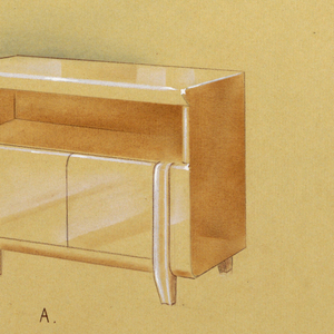 Drawing, Two bureaus