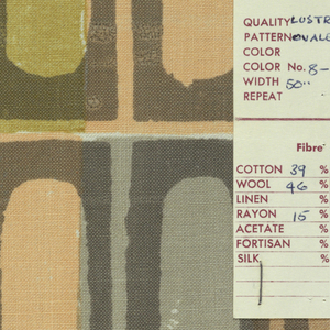 Sample, Ovaled Squares, 1958