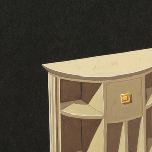 Drawing, 3024. Console half-round