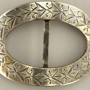 Pair Of Breeches Buckles (USA), ca. 1800–65