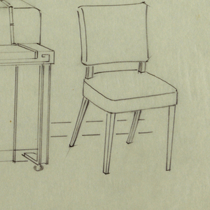 Drawing, 3. Piano with fret and ba