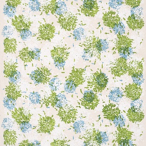 Textile, Chrysanthemum, ca. 1960