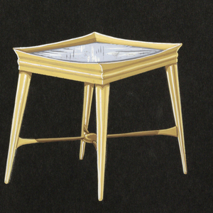 Drawing, 503. Square side table
