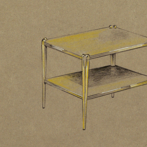 Drawing, Side table with lower she