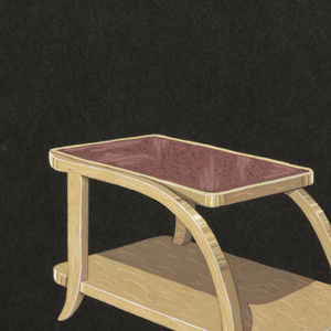 Drawing, 2001. Rectangular side ta